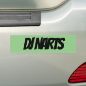 DJ NARTS バンパーステッカー (車上)