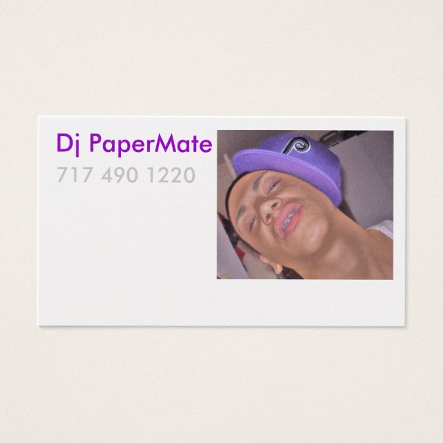 Dj PaperMateプロファイルカード (正面)