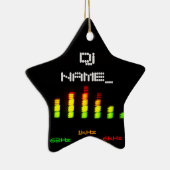 Dj Personal EqualizerバーEQ – 名前の追加 セラミックオーナメント (右)