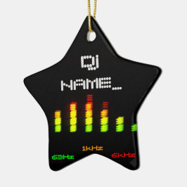 Dj Personal EqualizerバーEQ – 名前の追加 セラミックオーナメント