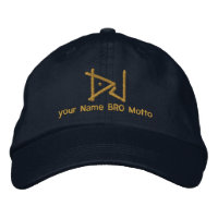 DJ Personalizable Cap Your Own文字Bro & Babe