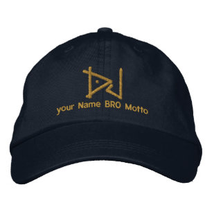 DJ Personalizable Cap Your Own文字Bro & Babe 刺繍入りキャップ