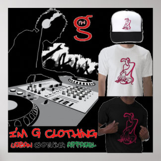 DJ Poster from I'm G Clothing ポスター