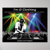 DJ Poster from I'm G Clothing ポスター (正面)