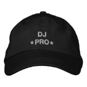 DJ Pro 刺繍入りキャップ (正面)
