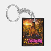 DJ PROUDMOMMA両面キーチェーン キーホルダー (正面左)