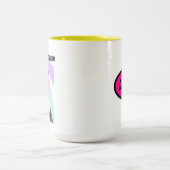 DJ Pug:パーティーPug is in the House Tonight ツートーンマグカップ (中央)