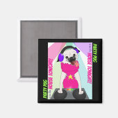 DJ Pug:パーティーPug is in the House Tonight マグネット (正面/裏面)