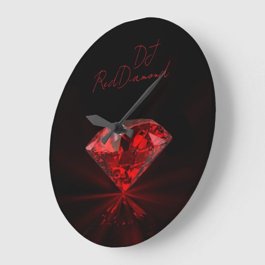 DJ RedDiamond ラージ壁時計 (傾斜)