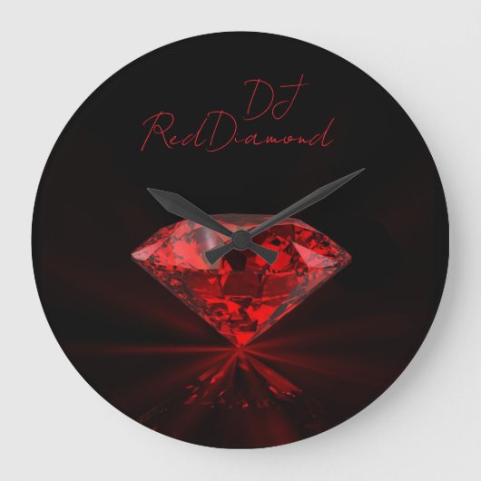 DJ RedDiamond ラージ壁時計 (正面)
