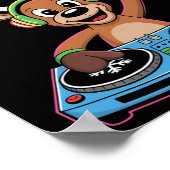 Dj Reindeer Rocks Christmas Dj Groove ポスター (角)