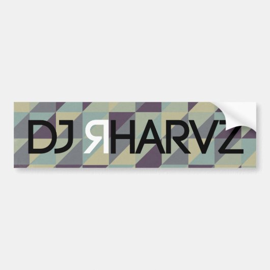 DJ RHARVZ バンパーステッカー (正面)