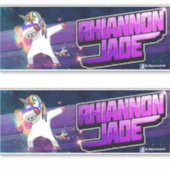 DJ Rhiannon Jadeロゴビニールのシール/デカール シール (正面)
