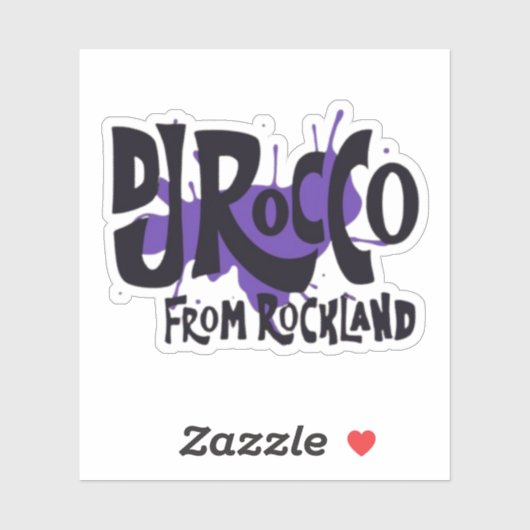 DJ Rocco From Rockland ロゴ シール (シート)