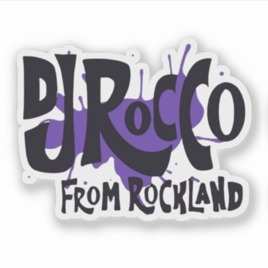 DJ Rocco From Rockland logo シール (正面)