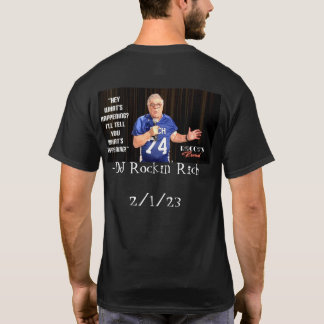 DJ Rockin' Rich/Rocco'Rewind記念シャツ Tシャツ