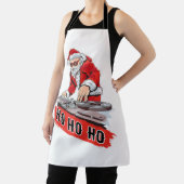 DJ Santa Christmas T Shirt おもしろい Disk Jockey X Mas エプロン (インサイチュ)