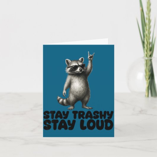 DJ Shades Trash Raccoon Rock Panda カード (正面)