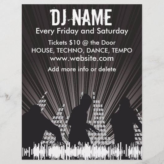 DJ Shadows 2 Music Flyer チラシ (裏面)