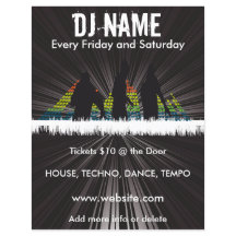 DJ Shadows Music Flyer