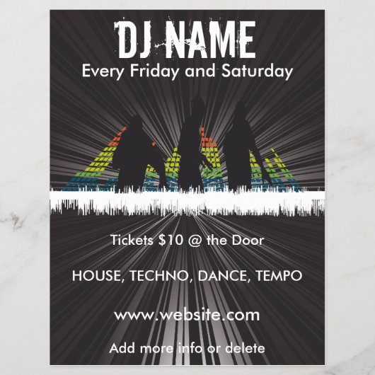 DJ Shadows Music Flyer チラシ (裏面)