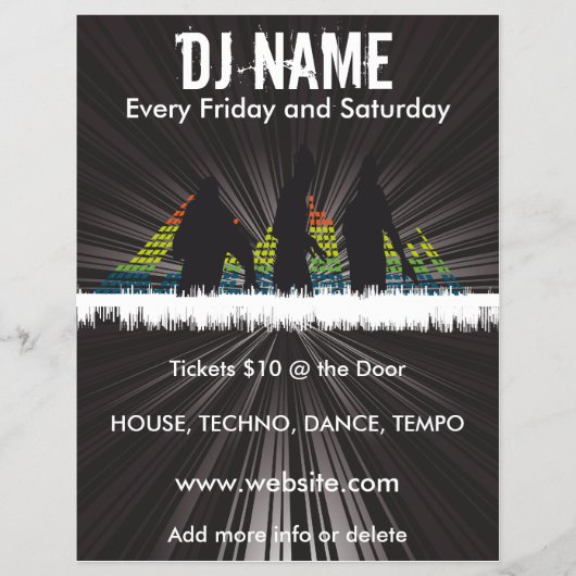 DJ Shadows Music Flyer チラシ (正面)