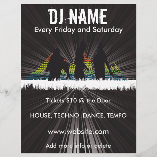 DJ Shadows Music Flyer チラシ (正面)