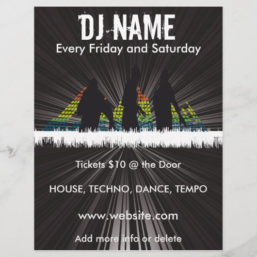 DJ Shadows Music Flyer チラシ (裏面)