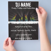 DJ Shadows Music Flyer チラシ (手)