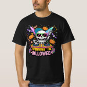 DJ Skeleton Halloween Party Design - Tシャツ (正面)