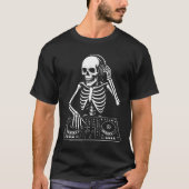 DJ Skeleton playing the live music Tシャツ (正面)