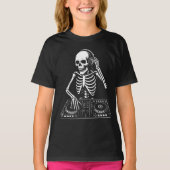 DJ Skeleton playing the live music Tシャツ (正面)