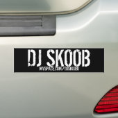 DJ SKOOBのバンパーステッカー バンパーステッカー (車上)
