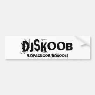 Dj SKOOBのバンパー バンパーステッカー