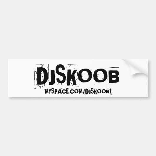 Dj SKOOBのバンパー バンパーステッカー (正面)