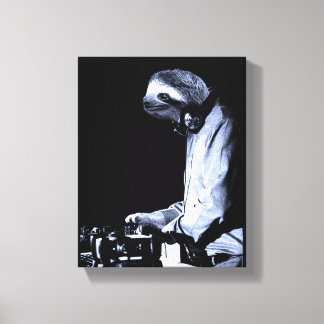 DJ Sloth Canvas Print キャンバスプリント