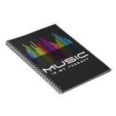 DJ Techno Therapy Music Equalizer edm Party ノートブック (右側)