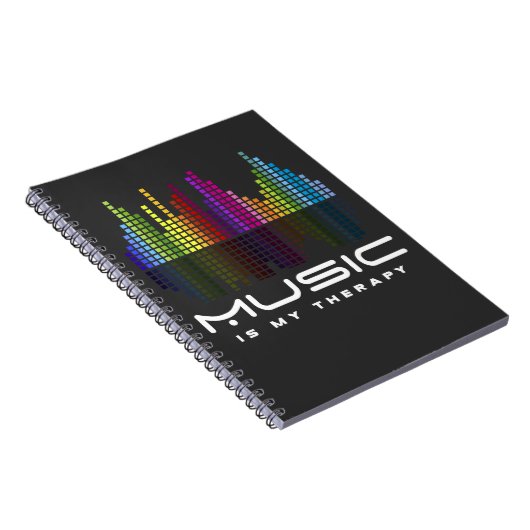 DJ Techno Therapy Music Equalizer edm Party ノートブック (右側)