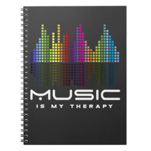 DJ Techno Therapy Music Equalizer edm Party ノートブック