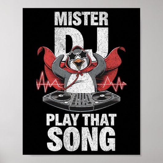 Dj That Song Penguin遊 Djユおもしろいーザー ポスター (正面)
