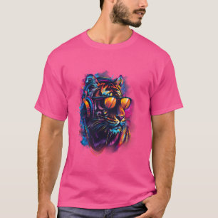 DJ Tiger Music ProducerビートメーカーHouse Music Head Tシャツ