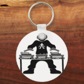 DJ_tshirtUPLOAD, myspace.com/smoovejamminjames73 キーホルダー (正面)