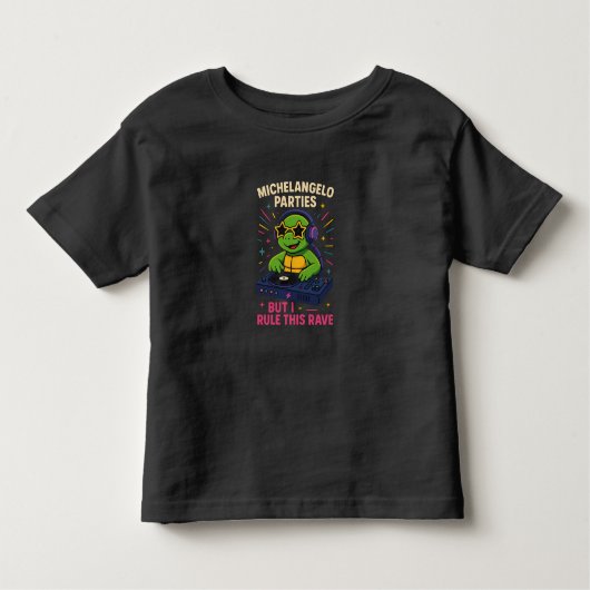 DJ Turtle トドラーTシャツ (正面)