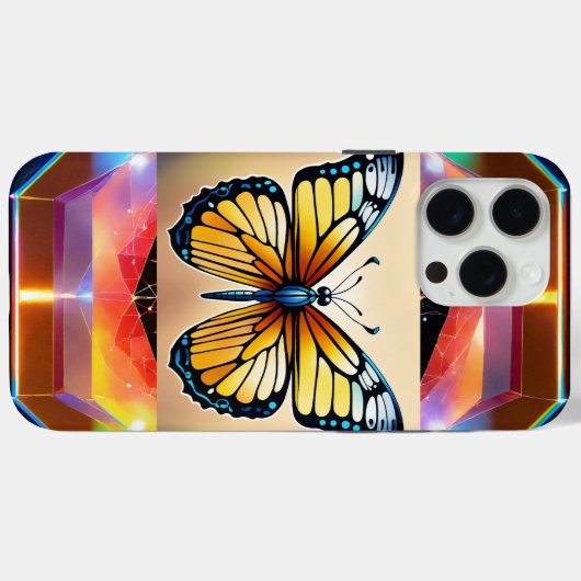 DJ Vibes & Butterfly Dreams - iPhone 15 Pro Max Ca Case-Mate iPhoneケース (裏面 (横))