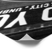 DJ Vinyl Black and White Poster編集サイズ/コスト ポスター (角)