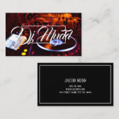 DJ Vinyl Record, Recording Studio Music Shop 名刺 (正面/裏面)