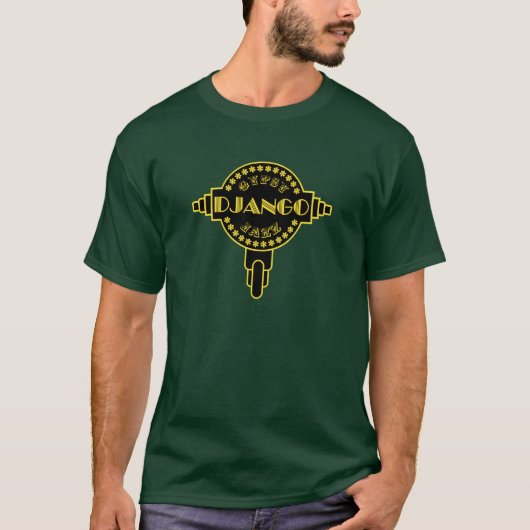 Djangoのジプシーのジャズ音楽 Tシャツ (正面)