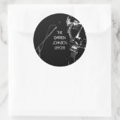 DJEライブステッカー(6パック) ラウンドシール (バッグ)