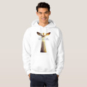 Djed Pillar Hoodie – Ancient Egyptian Stability Sy パーカ (正面フル)