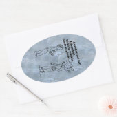 Djembeがゾンビにオーバルステッカーを爆発 楕円形シール (封筒)